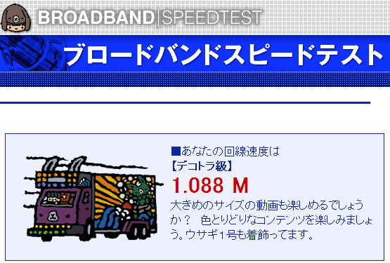 デコトラ級の下りスピード…