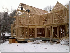 New home construction, framing.