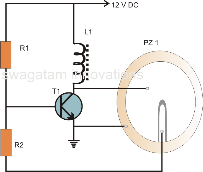12+Volt+Piezo+Buzzer+Circuit+Diagram