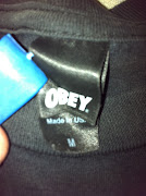 obey shirt *sold*. size M. made in usa. pit 19 length 28. rm 30 inc postage