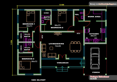 Modern Home Design Plans on Kerala Villa Plan   Kerala Home Design And Floor Plans