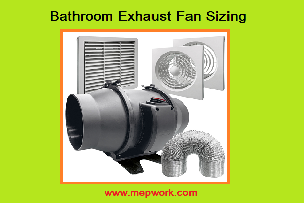 Free Bathroom Exhaust Fan Sizing Excel Sheet (CFM Calculator)