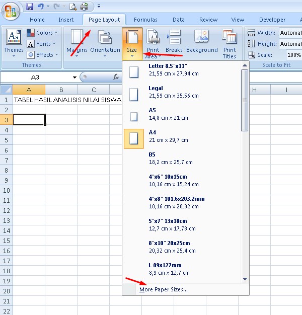 Cara Membuat Ukuran Kertas F4 Folio di Microsoft Excel dan 