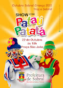 Show com Patati Patatá em Sobral. Postado por Theatro São João às 14:42