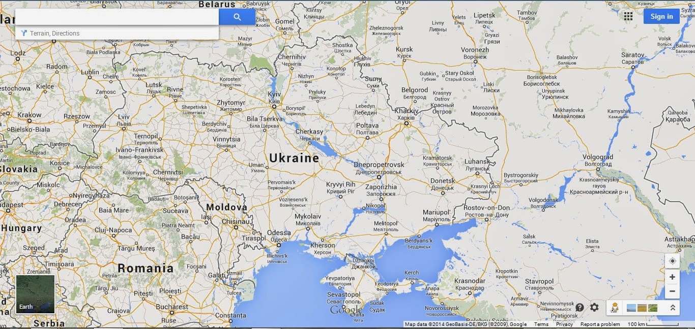 Map Ukraine Google Global Chaos