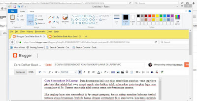 cara screenshoot di laptop