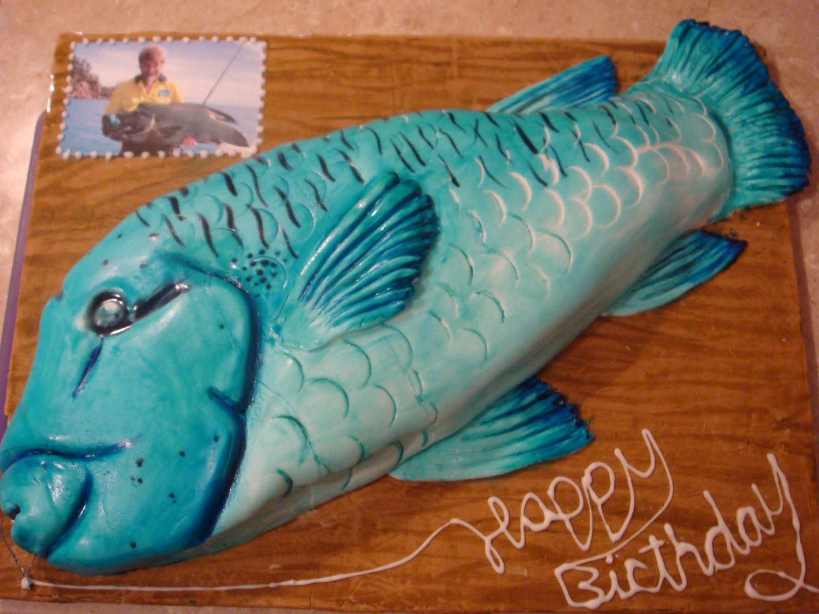 butter hearts sugar: Carrot Cake/ Fish Birthday Cake