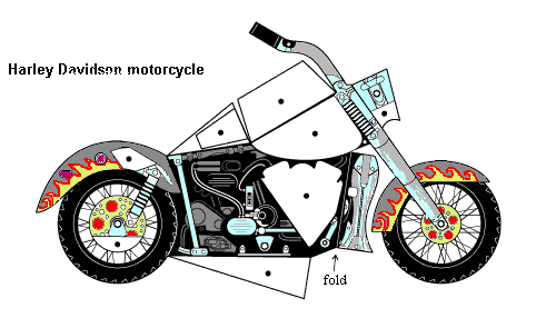  Harley Davidson Paper Toy DePapercraftBlog