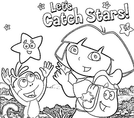 Dora Coloring on Free Coloring Pages Dora The Explorer Drawing    Disney Coloring Pages