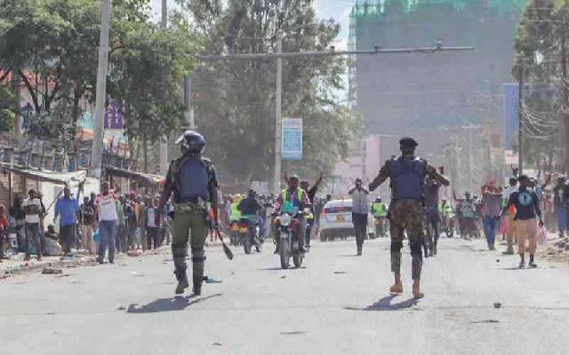 Demo Police in Kenya