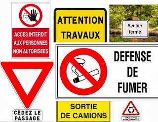 Señales y carteles en francés