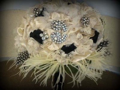 Wedding Fabric Stores on Always A Bridesmaid  Never A Bridezilla  Vintage Glam Bridal Bouquet