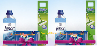 Logo Gioca e vinci gratis kit Swiffer, Lenor e Dash