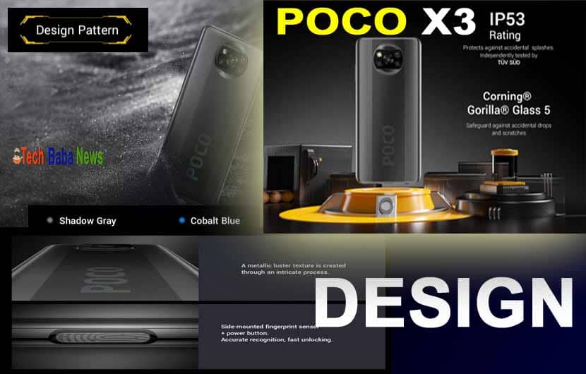 poco x3 phone display and design