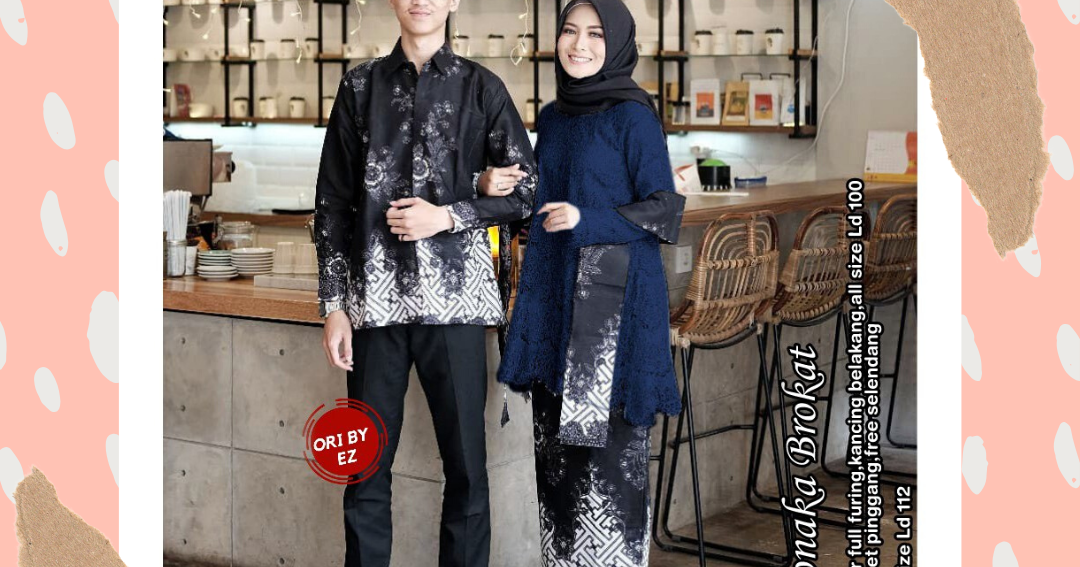  Model  Baju Kebaya Batik  Couple Sarimbit Tunik Kombinasi  