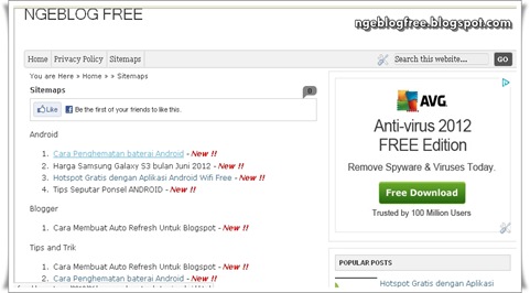 ngeblogfree