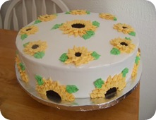 Pastel de Girasoles