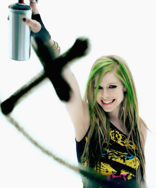 Avril Lavigne Smile Colored by