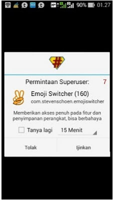 Cara Menggunakan Emoji Switcher (root) v2.02 Apk