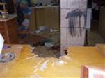 The apartment after the blast