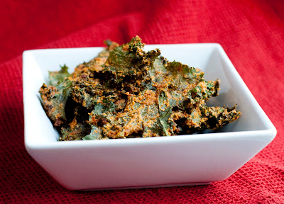 Tasty kale chips are great diet food and are paleo-friendly