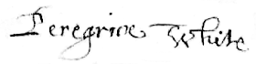 Peregrine White Signature