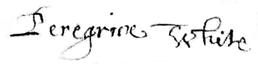 Peregrine White Signature