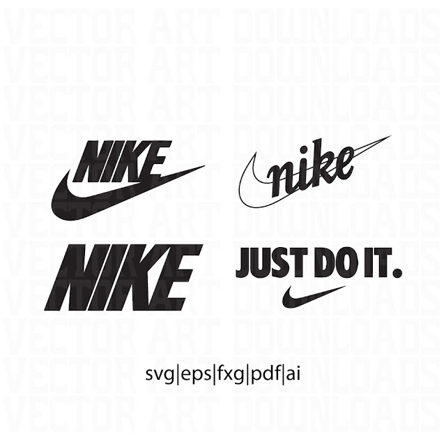 nike air logo vector art