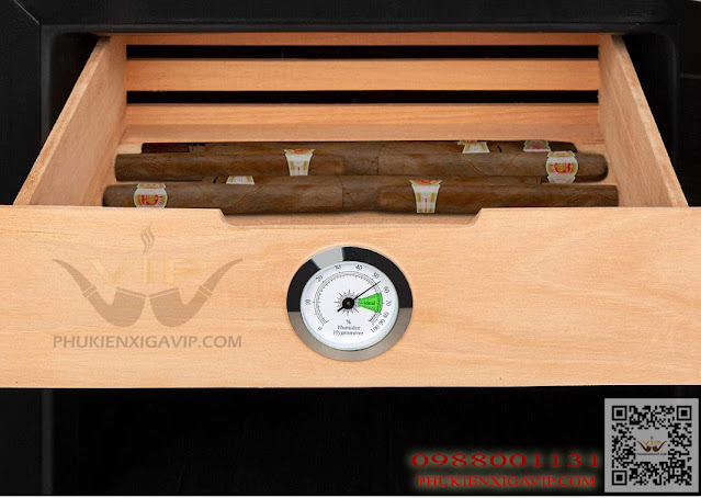 Mẫu tủ xì gà kết hợp rượu vang được lựa chọn nhiều nhất klarstein 48l Khay-dung-cigar