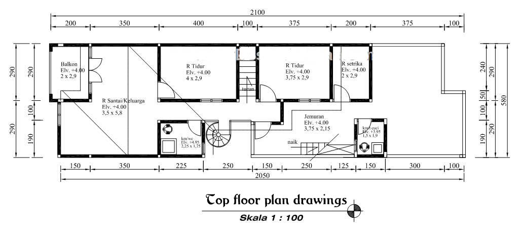 Up House Floor Plan Drawing