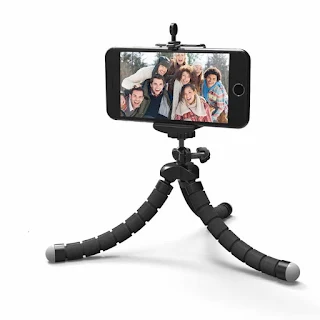 Universal mobile phone stand/camera Tripod Can rotate at 360 degrees and support mobile phones below 5.5 inches hown - store