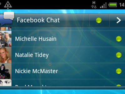 HTC ChaCha Chatscreen