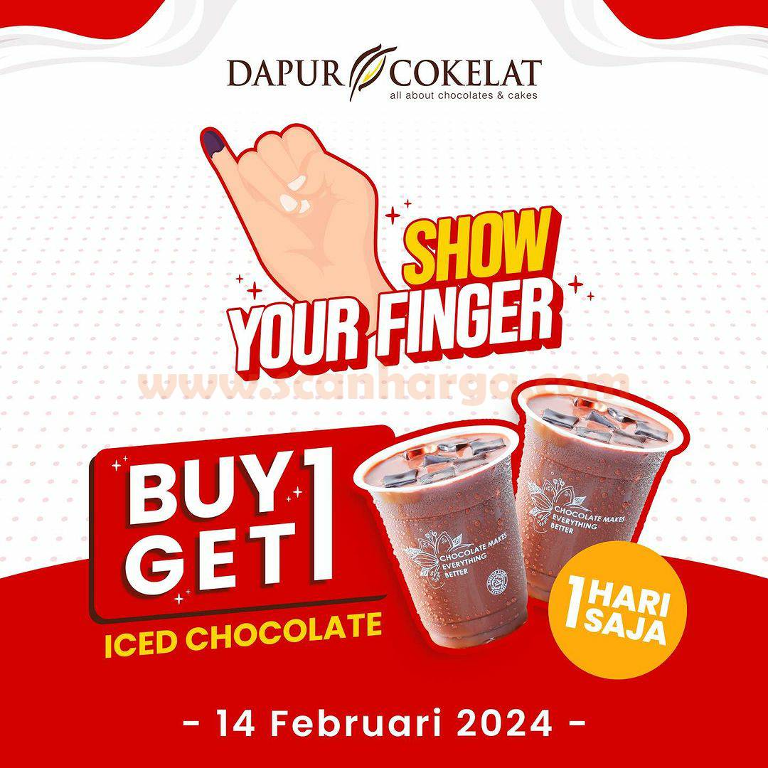 Promo DAPUR COKELAT PEMILU - Beli 1 Gratis 1 Iced Chocolate