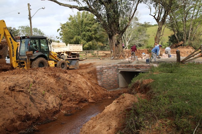 Prefeitura de Gravataí está construindo uma nova ponte no bairro Morro Agudo