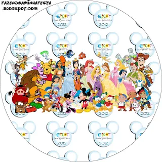 Disney World Toppers or Free Printable Candy Bar Labels.