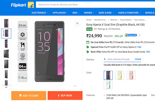 Sony Xperia X Price Cut In Flipkart