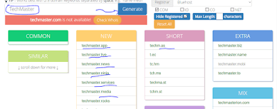 Domain Name Generator Tool