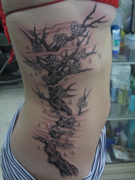 tattoo designs down side. Dead Tree Tattoo Designs. dry