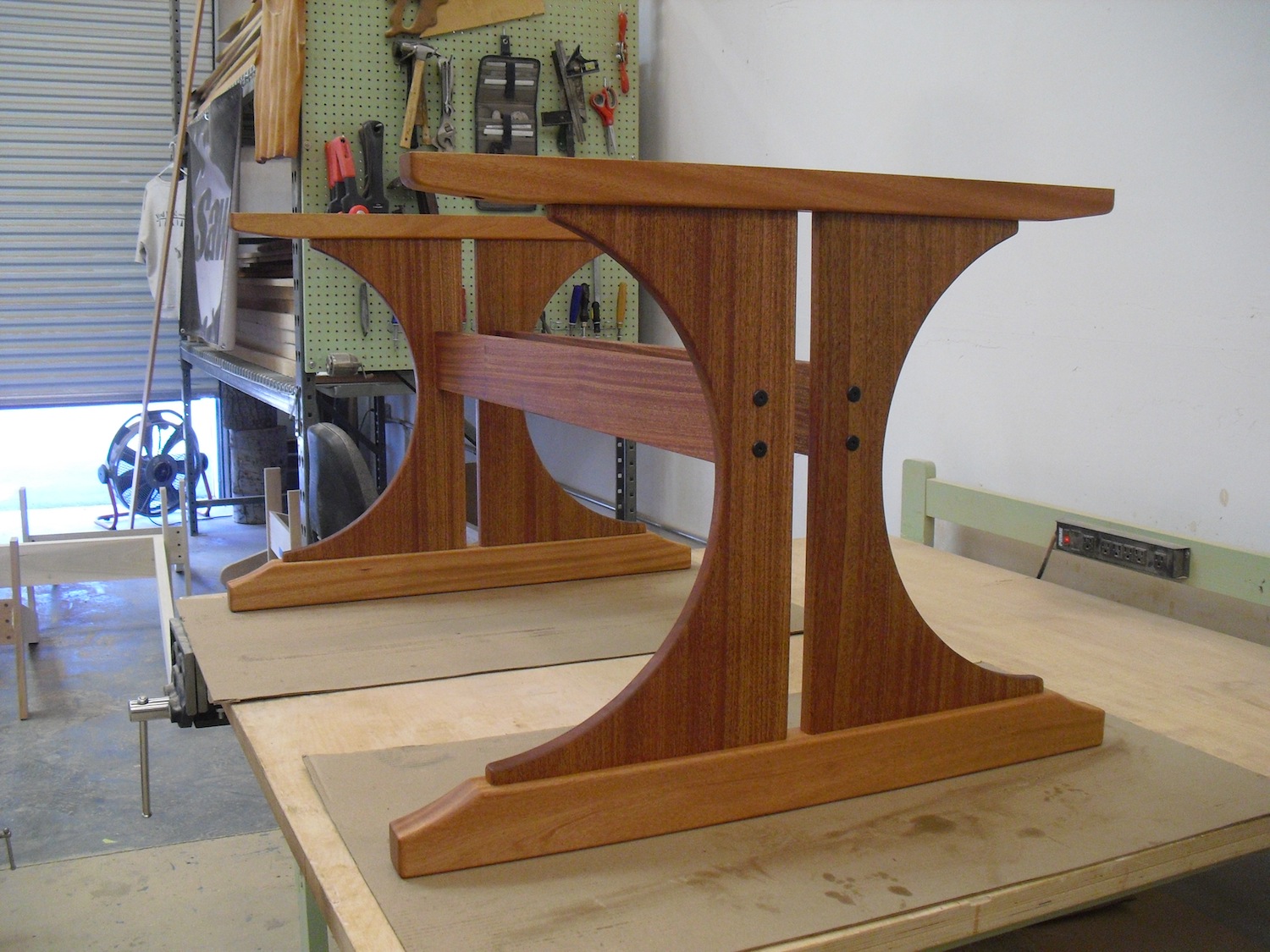 let's talk wood: trestle table base