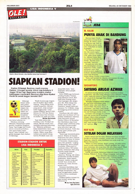 LIGA INDONESIA V SIAPKAN STADION