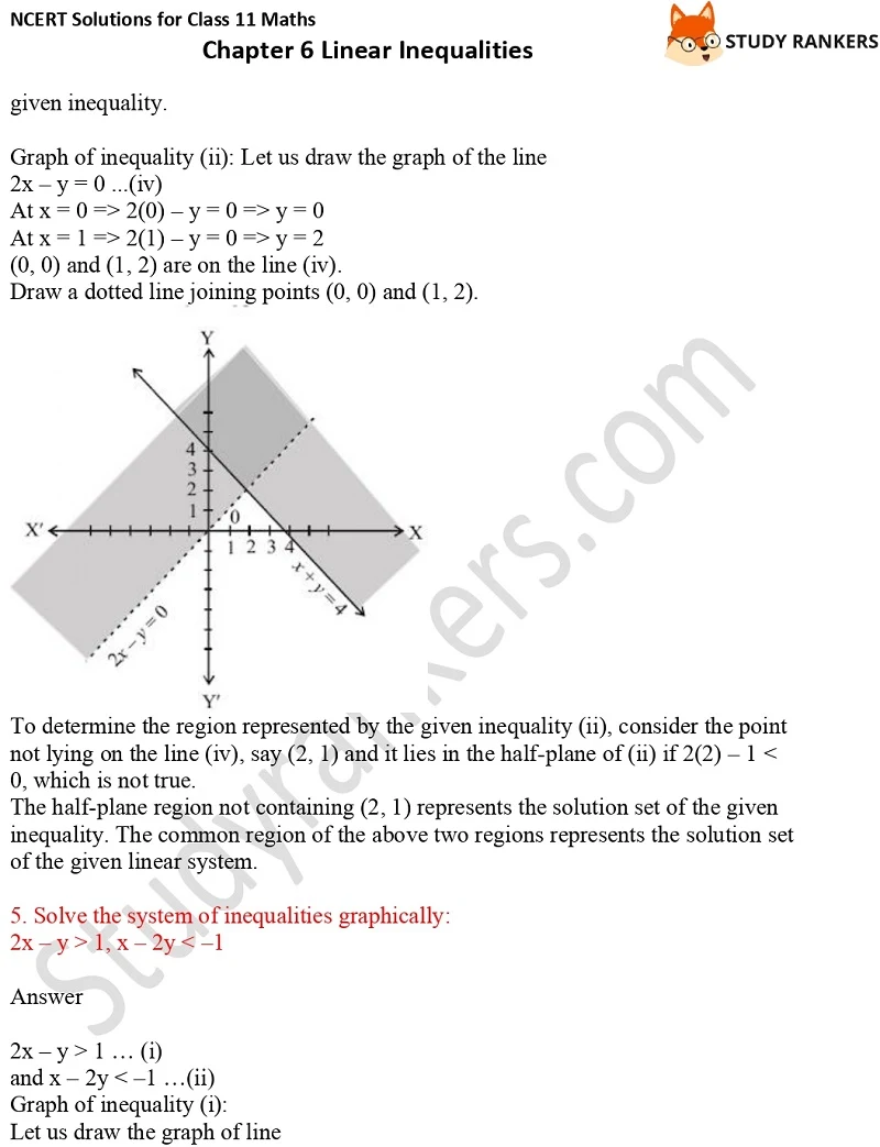 NCERT Solutions for Class 11 Maths Chapter 6 Linear Inequalities 20