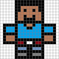 Minecraft pixel art basic colour tutouial