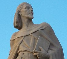 Ausiàs March , estatua , escultura,Gandía, wikipedia