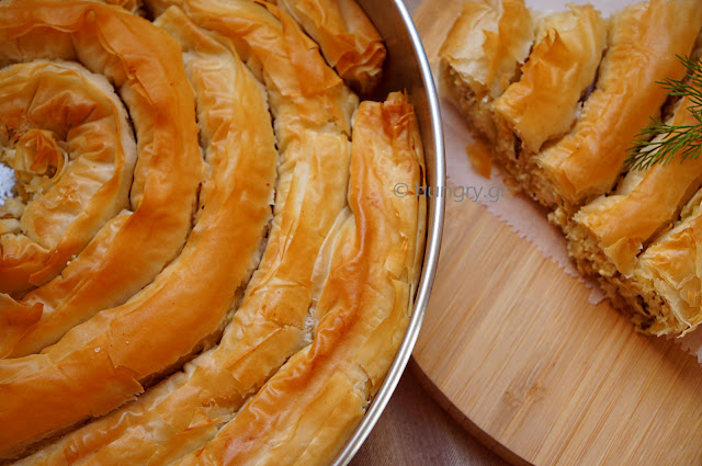 Spiral-Shaped Greek Cheese Pie