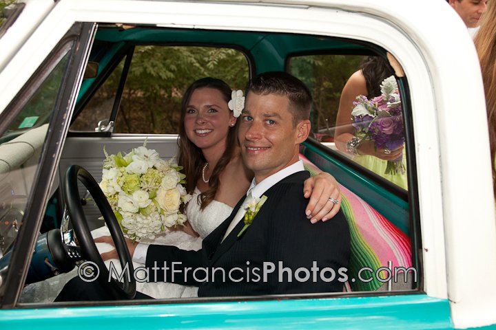  in the back yard under a tent Ceremony cocktails and reception all in 