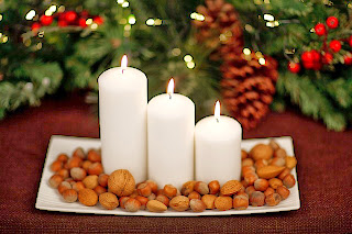 Centros de Mesa de Navidad con Velas, parte 1