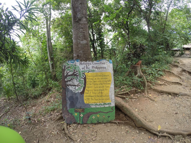 Calinawan Cave sign