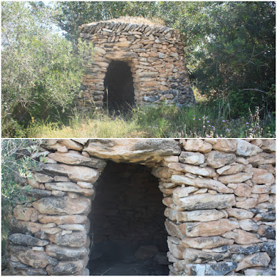 SANTA OLIVA CAMÍ DELS TURONS + CAMÍ DEL CAMP DE COLL - ESGLESIA DE SANT MIQUEL - RIERA DE SANT MIQUEL, camí dels Colls i barraca de pedra seca a Santa Oliva - Baix Penedès