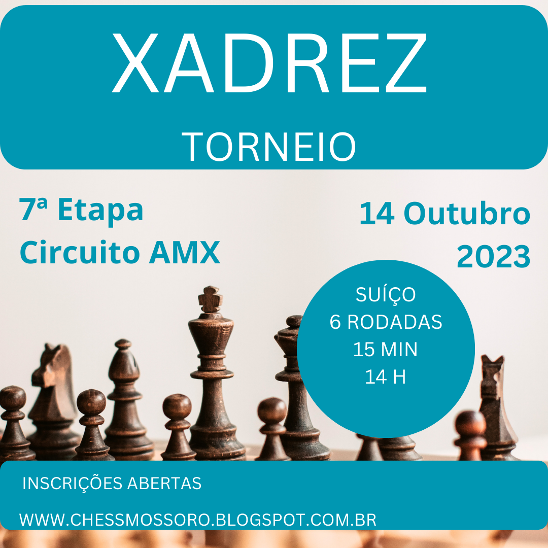 Publicada a Nota Oficial 20/2023 – Alteração do local de competição de  xadrez da sede Passos.