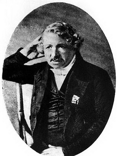 Louis Daguerre, is a French, daguerreotype, photography of daguerreotype
